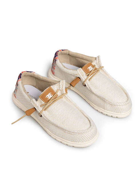 Zapato Alpargata Hueso Lona 1247
